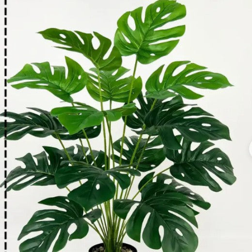 Simulation Green Plant Wall Decoration – Turtle Leaf Round Beam Design