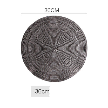 Handwoven Natural Fiber Table Mat – Rustic Dining Decor