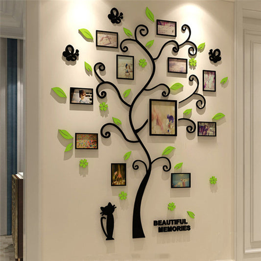 Family Tree Photo Frame Wall Sticker – Decorative Memory Display Wall Art