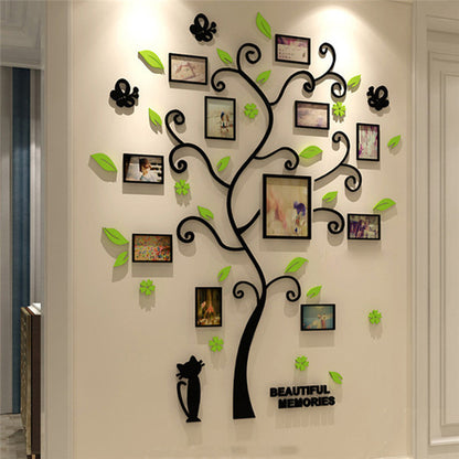 Family Tree Photo Frame Wall Sticker – Decorative Memory Display Wall Art