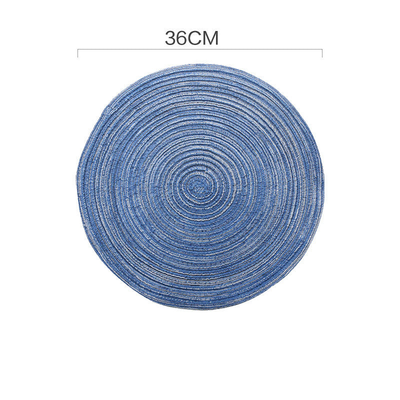 Handwoven Natural Fiber Table Mat – Rustic Dining Decor