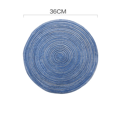 Handwoven Natural Fiber Table Mat – Rustic Dining Decor