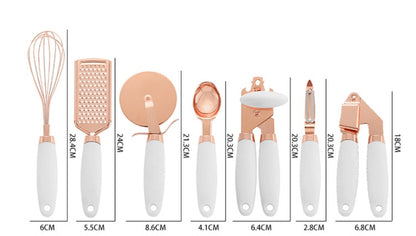 Multi-Purpose Copper Finish Kitchen Peeler Set