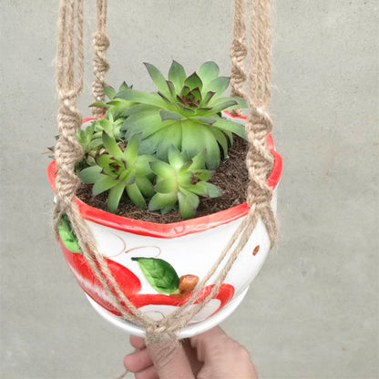 Hanging Plant Net Bag – Decorative Flower Pot Holder