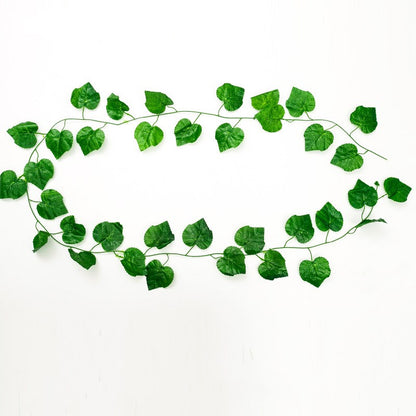 Lush Green Fake Ivy Vines – Hanging Creeper Leaves Decoration