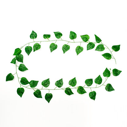 Lush Green Fake Ivy Vines – Hanging Creeper Leaves Decoration