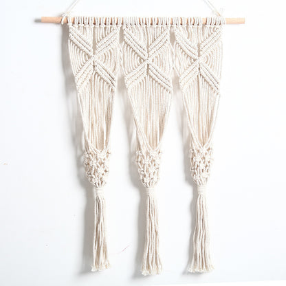 Handmade Bohemian Wall Decor with Integrated Flower Pot Holder