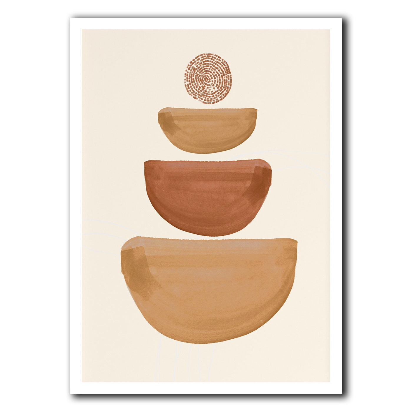 Bohemian Canvas Wall Art – Modern Abstract Painting for Stylish Home Décor