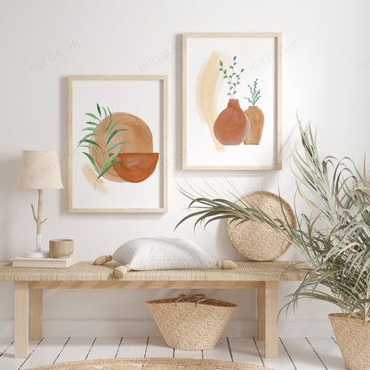 Bohemian Canvas Wall Art – Modern Abstract Painting for Stylish Home Décor