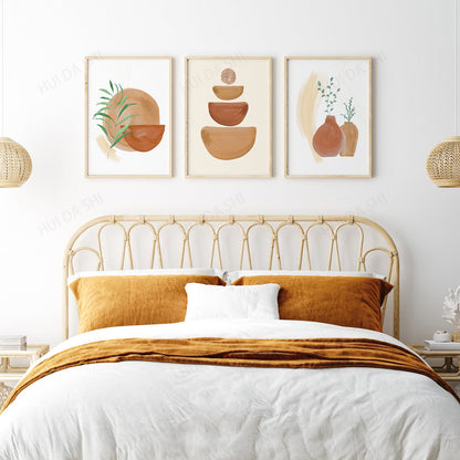 Bohemian Canvas Wall Art – Modern Abstract Painting for Stylish Home Décor