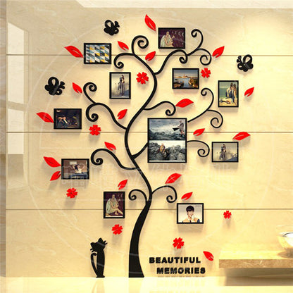 Family Tree Photo Frame Wall Sticker – Decorative Memory Display Wall Art
