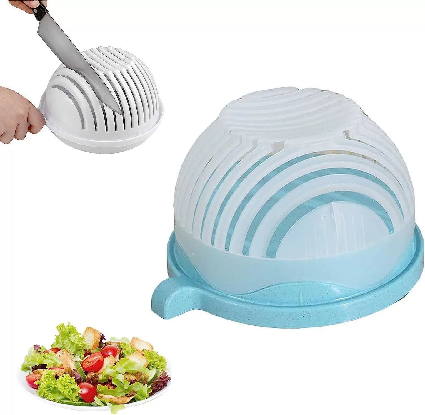 Multi-Function Salad & Vegetable Cutter Bowl