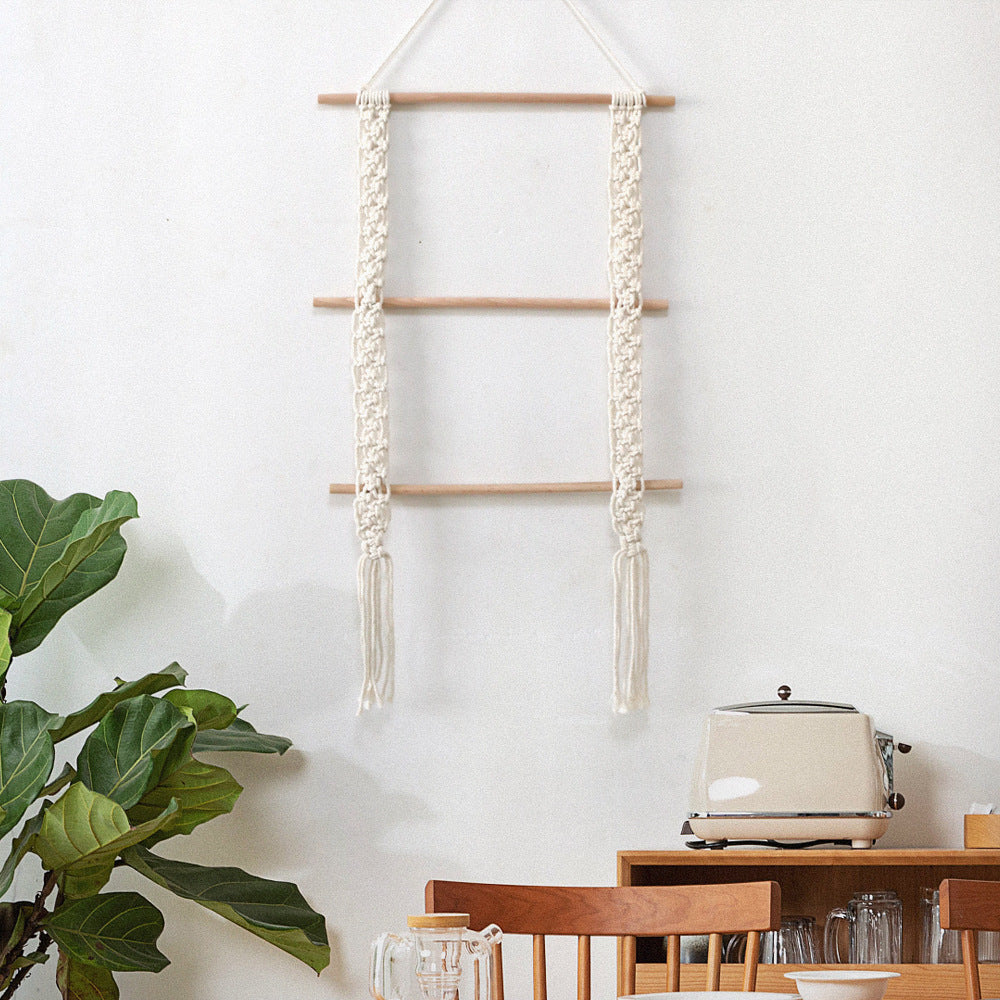 Handmade Boho Cotton Rope Woven Tapestry Wall Art