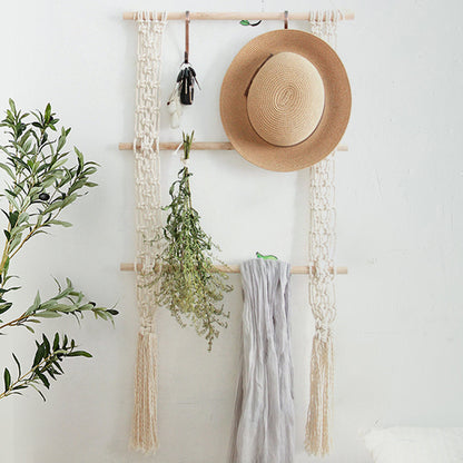 Handmade Boho Cotton Rope Woven Tapestry Wall Art
