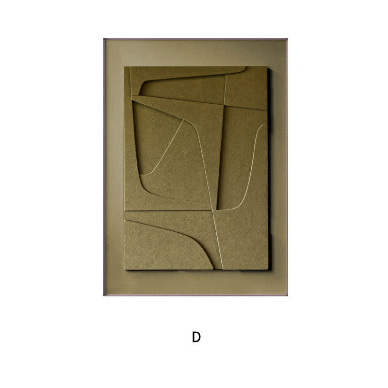3D Geometric Morandi Abstract Canvas Wall Art – Minimalist Silent Elegance