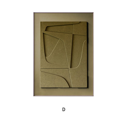 3D Geometric Morandi Abstract Canvas Wall Art – Minimalist Silent Elegance