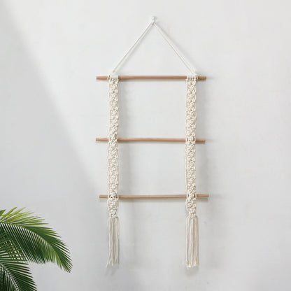 Handmade Boho Cotton Rope Woven Tapestry Wall Art