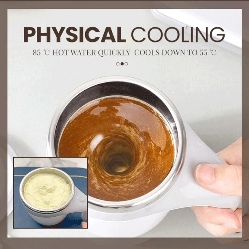 Rechargeable Self-Stirring Magnetic Coffee Mug – Automatic Mixing Cup for Coffee, Milkshakes & Protein Drinks