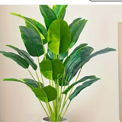 Simulation Green Plant Wall Decoration – Turtle Leaf Round Beam Design