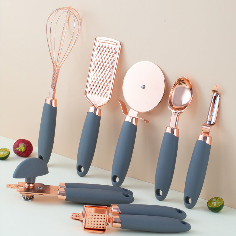 Multi-Purpose Copper Finish Kitchen Peeler Set