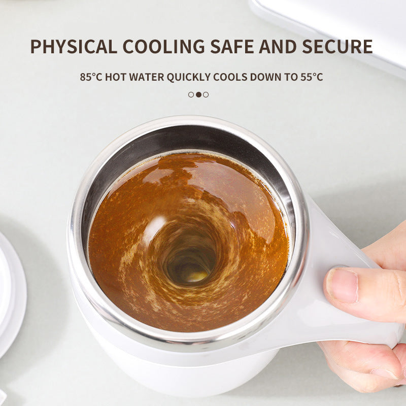 Rechargeable Self-Stirring Magnetic Coffee Mug – Automatic Mixing Cup for Coffee, Milkshakes & Protein Drinks