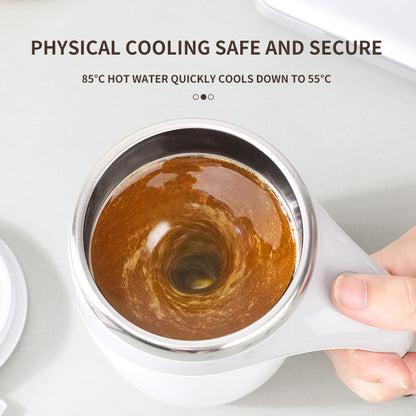Rechargeable Self-Stirring Magnetic Coffee Mug – Automatic Mixing Cup for Coffee, Milkshakes & Protein Drinks