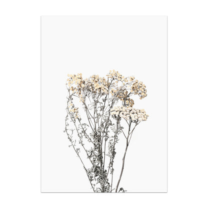 Modern Nordic Plant Wall Art – Elegant Botanical Canvas