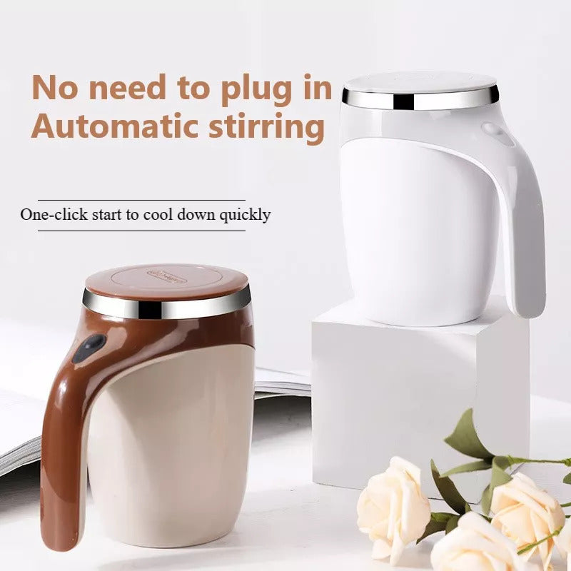 Rechargeable Self-Stirring Magnetic Coffee Mug – Automatic Mixing Cup for Coffee, Milkshakes & Protein Drinks