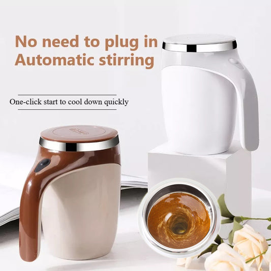Rechargeable Self-Stirring Magnetic Coffee Mug – Automatic Mixing Cup for Coffee, Milkshakes & Protein Drinks