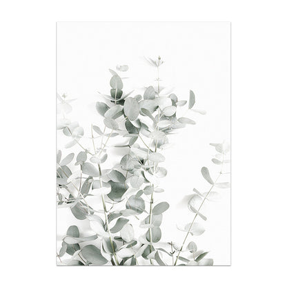 Modern Nordic Plant Wall Art – Elegant Botanical Canvas